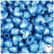 BeadTin Dark Blue Pearl 12mm Heart (VH) Plastic Pony Beads (250pcs)